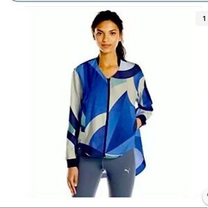 Puma x Careaux windbreaker Blue Cream Swirl Zip M